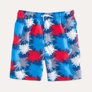 Southern Tide Boys Fireworks Swim Trunk L $59.50